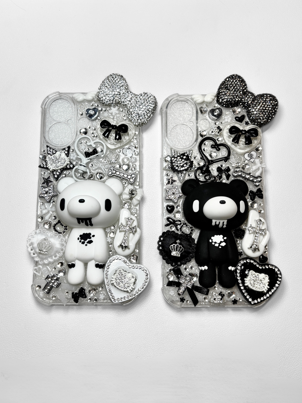 TWIN MOON ࣪ ˖☾♡ (black)