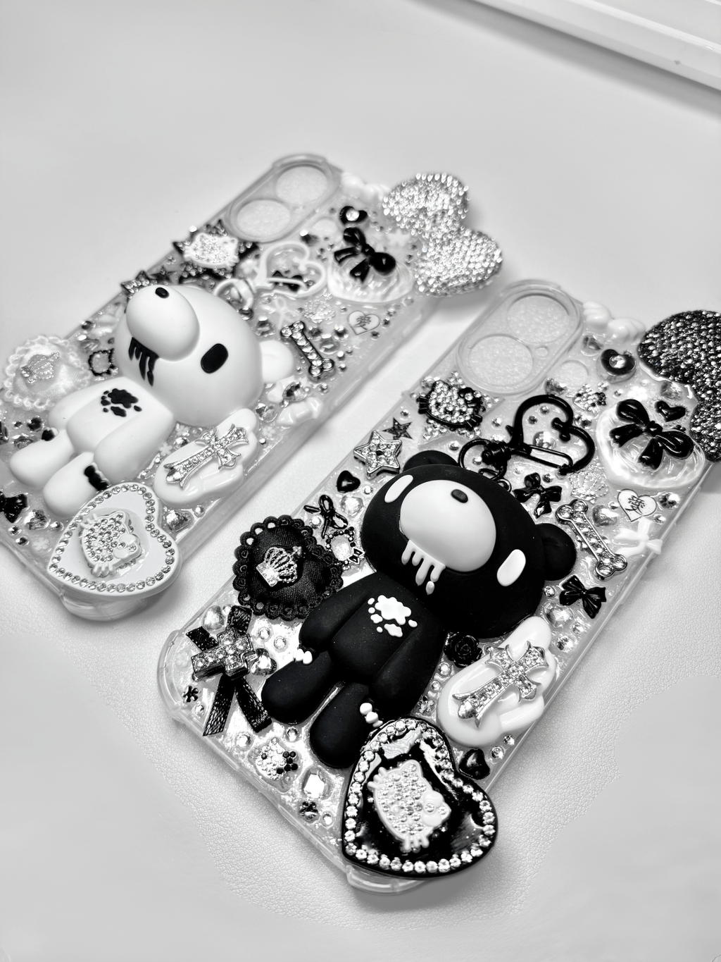 TWIN MOON ࣪ ˖☾♡ (black)