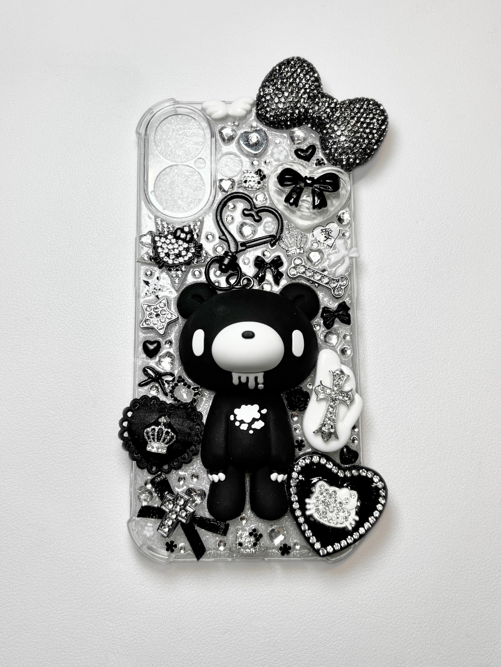 TWIN MOON ࣪ ˖☾♡ (black)