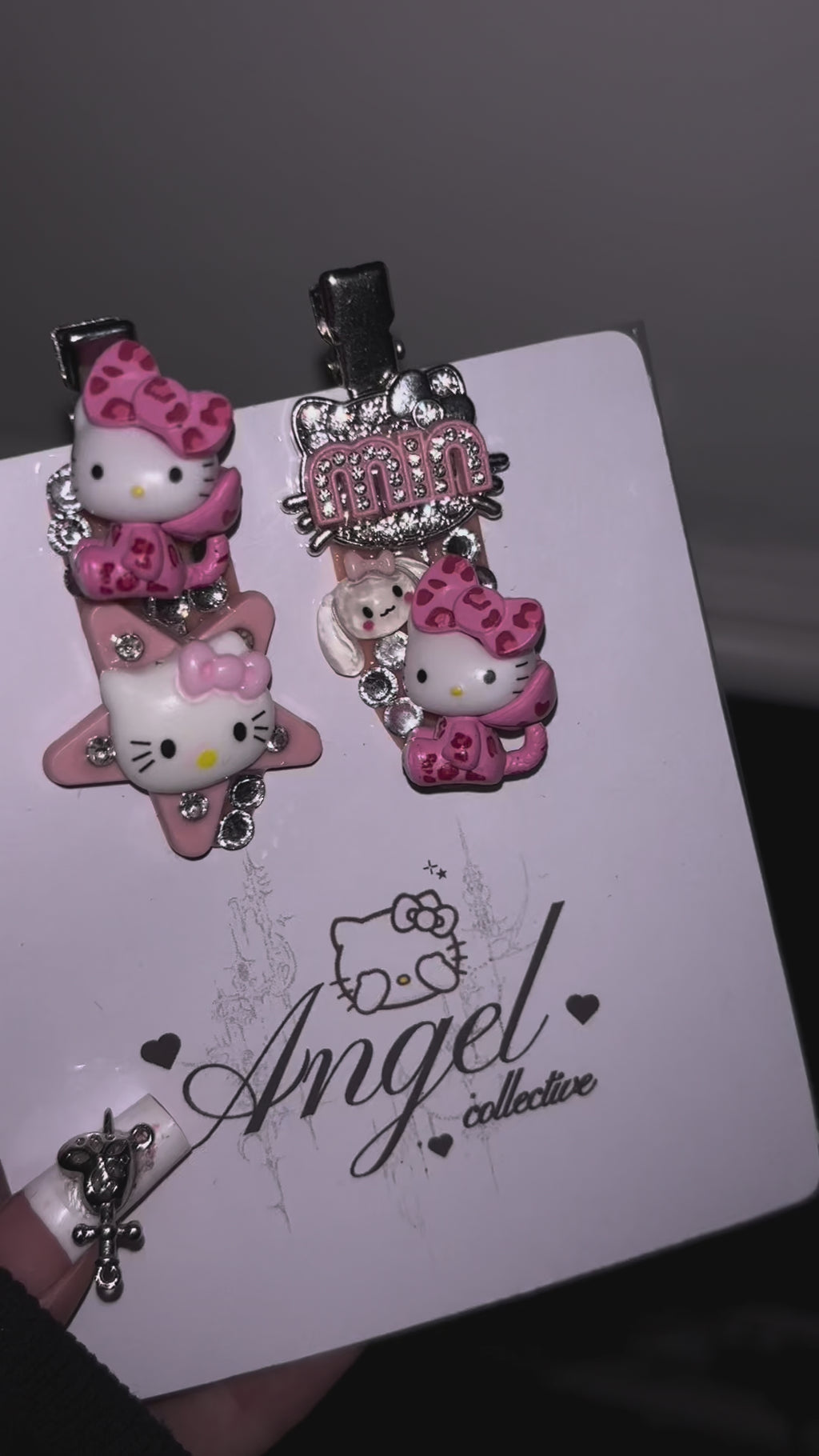 KAWAII KITTY hair clips