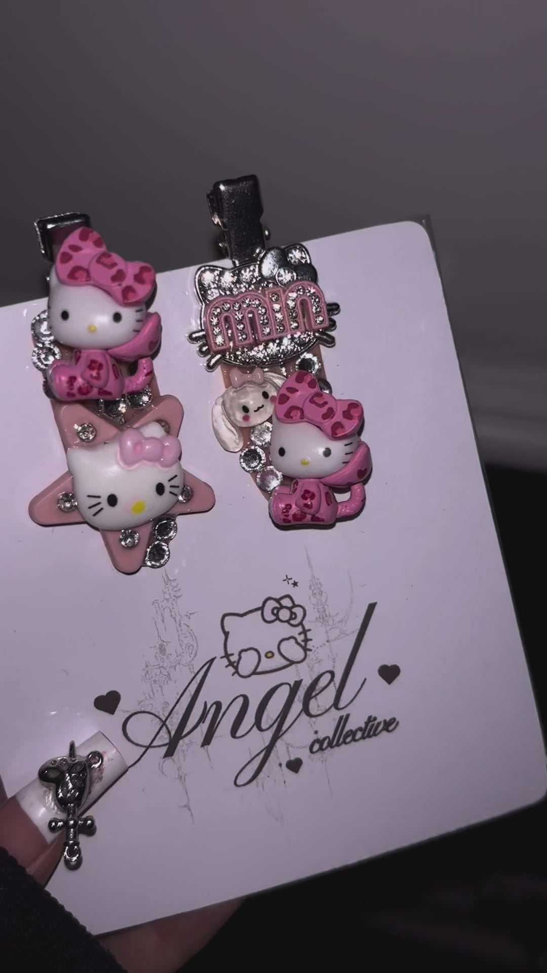 KAWAII KITTY hair clips